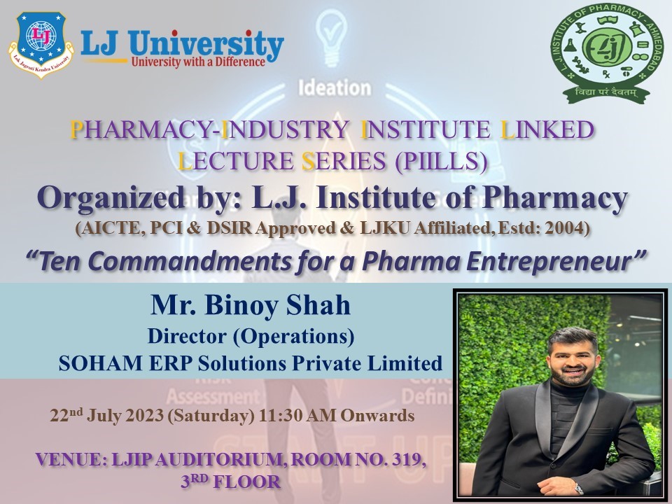 PIILLS: Ten Commandments for a Pharma Entrepreneur