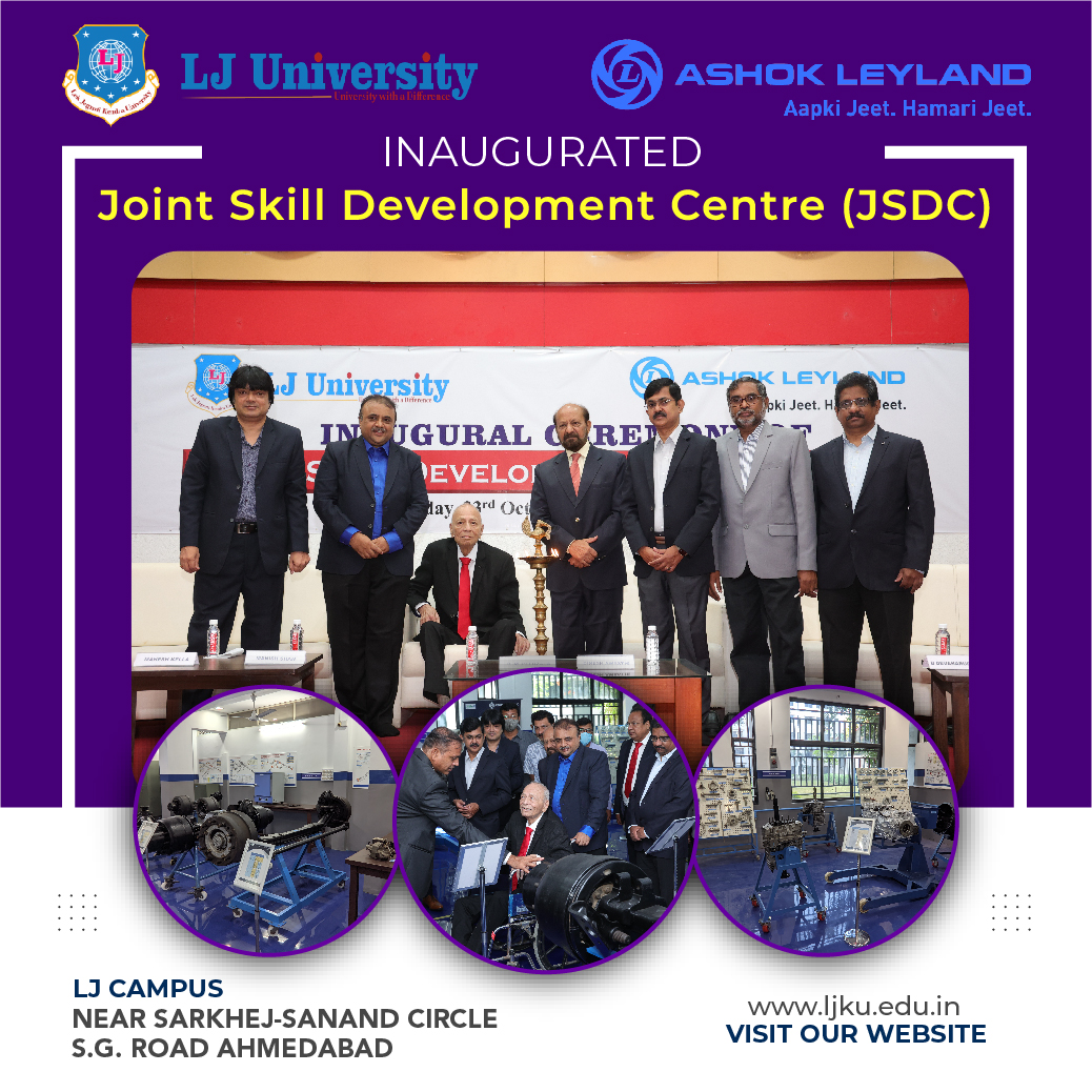 Inaugurated Ashok Leyand and LJ University JSDC