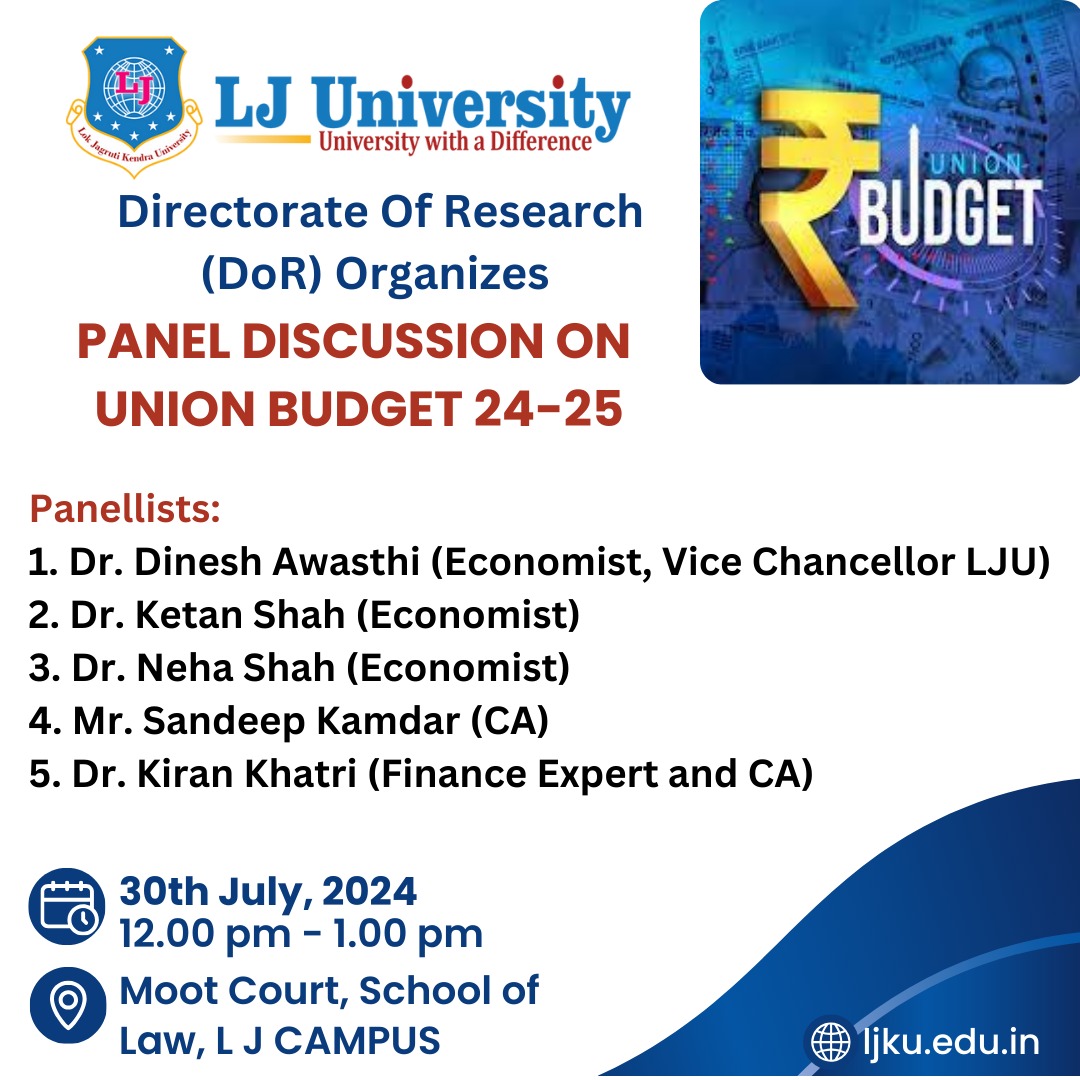 Panel Discussion on Union Budget 2024