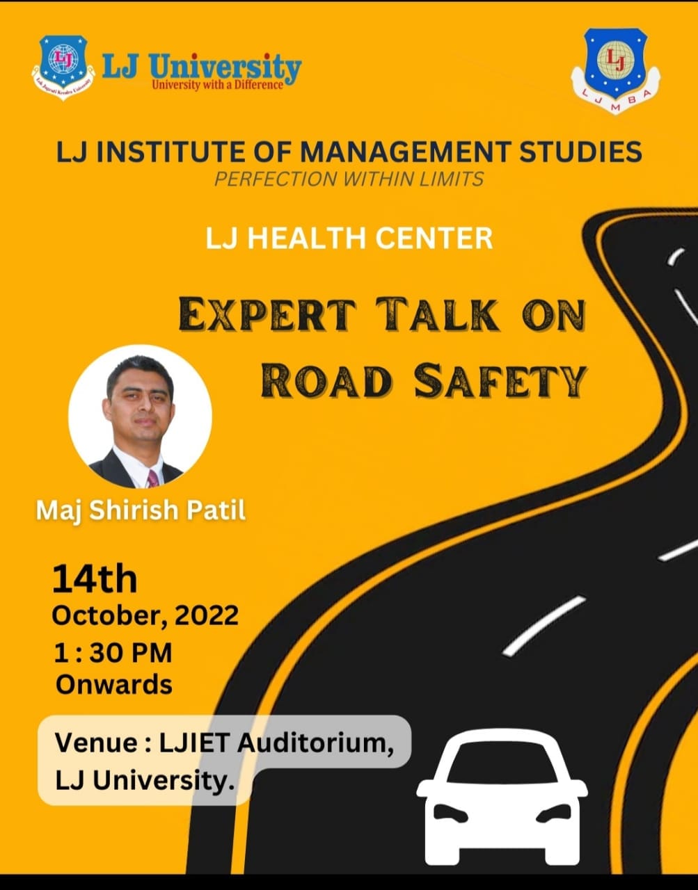 Expert talk on Road safety by Major Shirish Patil 
